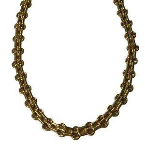 Designer Link Gold Plated Necklace 18.5 Inches
